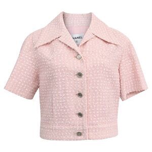 Chanel Short Sleeve Jacket in Pink Tweed